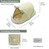 cheap Storage &amp; Organization-Collapsible Pet Tent (suitable For Cats And Dogs), Breathable Mosquito-proof Mesh Design, Indoor And Outdoor Dual-use Pet Bed, Suitable For Home, Camping, Grassland, Beach