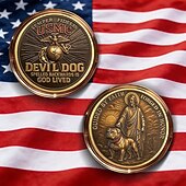  Boné comemorativo do 250º aniversário do Corpo de Fuzileiros Navais dos EUA, modelo Devil Dog. &Conjunto de moedas, boné de beisebol vermelho bordado com emblema da USMC Semper Fidelis (águia, globo e