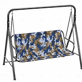 cheap Patio Cushions Cover-Swing Seat Cover Replacement 600D Waterproof Oxford Patio Swing Cushion Cover 2 3 Seat Garden Swing Bench Seat Cover for Outdoor Porch Yard Coffee (56.69''x17.7''x21.65'')