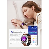 abordables Montres connectées-Montre connectée pour homme (répondre/passer des appels), bracelet d'activité avec écran tactile HD rond de 1,39 pouce, moniteur de fréquence cardiaque et de sommeil SpO2, étanche IP68, montre