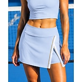 economico Gonne e Skorts da Donna-Per donna Tinta unita Gonna casual Gonne da tennis con pantaloncini Gonna sportiva Tasca Elastico in vita Sportivo Asciugatura Rapida Leggero Elastico Traspirante Tennis Golf Corsa Gonna