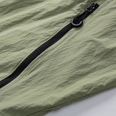 abordables Vestes Décontractées-Hommes Veste Légère Occasionnel Protection solaire Protection UV À capuche Printemps &amp; Été Printemps Sports &amp; Plein air Décontracté Quotidien À capuche Régulier Vert Sauge Beige Veste