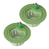 cheap Household Appliances-2 Pack Cactus Kitchen Sink Strainer, Anti-Clogging Drain Filter Basket, Cute Sink Stopper Food Catcher with Easy-Lift Handle, Universal Sink Residue Filter for Kitchen &amp; Bathroom Sinks