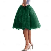 abordables jupon-Jupe à cerceaux Tutu Sous jupe Années 1950 Rétro Vintage Princesse Adulte Femmes Bal de promo Tenue de soirée Cocktail Se déguiser