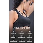 cheap TWS True Wireless Headphones-Lenovo Wireless Neckband Headphones, Bluetooth 5.0 Sport Earbuds with Mic, Noise Cancelling In-Ear Earphones, Sweatproof Magnetic Buds for Workout Gym Running, Thinkplus Audio, HiFi Stereo