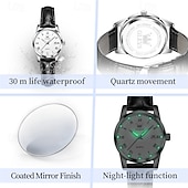 economico Orologi al quarzo-Orologio da uomo Olevs di lusso, analogico, al quarzo, impermeabile, con cinturino in pelle marrone, quadrante con numeri romani e datario, classico, casual, alla moda, elegante, regalo per lui.