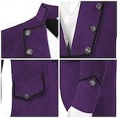 abordables Vêtements d&amp;#39;extérieur-Rétro Vintage Queue-de-pie Manches longues Prince Vampire Gentleman Déguisement Homme Fantaisie Halloween Carnaval Mascarade Foire de la Renaissance LARP Adulte Manteau