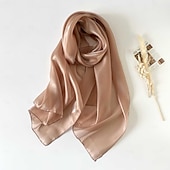 preiswerte Tücher-Damen seidige Schals und Tücher für Abendkleider Damen durchsichtiger weicher Organza-Schal für Brautjungfernhochzeiten formelle Partys