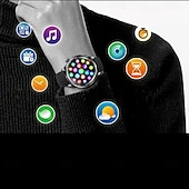 abordables Montres connectées-Montre connectée pour homme (répondre/passer des appels), bracelet d'activité avec écran tactile HD rond de 1,39 pouce, moniteur de fréquence cardiaque et de sommeil SpO2, étanche IP68, montre