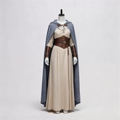 baratos Capa &amp; Capa-Medieval Renascentista manto manto com capuz Viking Elfo Fantasia Mulheres Dia Das Bruxas Carnaval Espetáculo LARP Ren Faire Adulto Capa
