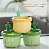 cheap Household Appliances-2 Pack Cactus Kitchen Sink Strainer, Anti-Clogging Drain Filter Basket, Cute Sink Stopper Food Catcher with Easy-Lift Handle, Universal Sink Residue Filter for Kitchen &amp; Bathroom Sinks