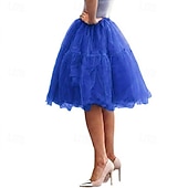 abordables jupon-Jupe à cerceaux Tutu Sous jupe Années 1950 Rétro Vintage Princesse Adulte Femmes Bal de promo Tenue de soirée Cocktail Se déguiser