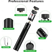 cheap Flashlights-USB Rechargeable Laser Pointer Light for Outdoor Hunting Hiking Camping Long Range Laser Beam Green Laser Pointer