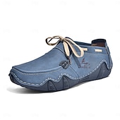 Недорогие Повседневные туфли на шнуровке-Men's Mint Green Casual Loafers, Lace-Up Comfort Walking Shoes, Lightweight Soft Sole Shoes for Travel, Daily Wear, Outdoor Activities