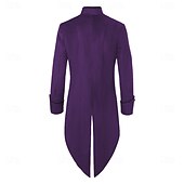 abordables Vêtements d&amp;#39;extérieur-Rétro Vintage Queue-de-pie Manches longues Prince Vampire Gentleman Déguisement Homme Fantaisie Halloween Carnaval Mascarade Foire de la Renaissance LARP Adulte Manteau