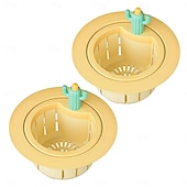 cheap Household Appliances-2 Pack Cactus Kitchen Sink Strainer, Anti-Clogging Drain Filter Basket, Cute Sink Stopper Food Catcher with Easy-Lift Handle, Universal Sink Residue Filter for Kitchen &amp; Bathroom Sinks