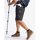 cheap Holiday-Men's Lightweight Cargo Shorts Comfort Waist Tactical Cargo Shorts Casual Shorts Drawstring Elastic Waist Multi Pocket Camouflage Quick Dry Knee Length Casual Outdoor Streetwear Fashion Streetwear