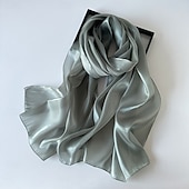 preiswerte Tücher-Damen seidige Schals und Tücher für Abendkleider Damen durchsichtiger weicher Organza-Schal für Brautjungfernhochzeiten formelle Partys