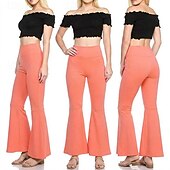 economico Fondi-Anni '70 Disco Y2K Pantaloni a zampa d'elefante Pantaloni a zampa Bambola Costume Per donna Giorno dei Re Casual Quotidiano Parata dell'Orgoglio Mese dell'orgoglio Adulti Pantaloni