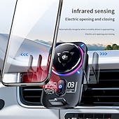 preiswerte Fahrzeughalter-Qi2 25W kabelloses Autoladegerät mit Halbleiterkühlung, magnetischer Schnellkühl-Handyhalterung, automatischer Klemmung und RGB-Beleuchtung, kompatibel mit iPhone 17/16/15/14, Samsung S26 und Android