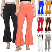 economico Fondi-Anni '70 Disco Y2K Pantaloni a zampa d'elefante Pantaloni a zampa Bambola Costume Per donna Giorno dei Re Casual Quotidiano Parata dell'Orgoglio Mese dell'orgoglio Adulti Pantaloni
