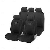 cheap Car Seat Covers-9PCS Butterfly Car Seat Covers Full Set, Universal Fit Breathable Fabric Automotive Seat Protectors for Cars SUVs Trucks Sedans, Stylish Butterfly Embroidery Interior Accessories