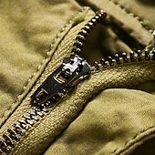 お買い得  Classic-Men's Cargo Shorts Shorts Summer Shorts Drawstring Elastic Waist Multi Pocket Solid Color Plain Comfort Wearable Short Casual Daily Outdoor Fashion Casual Khaki Black Inelastic