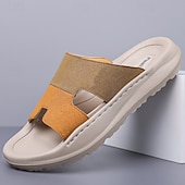 billiga Inneskor och flip-flops till herrar-herrsandaler med öppen tå, justerbara sommarskor med rem, bekväma lättviktssandaler för stranden, resorten och vardagsbruk