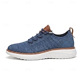 cheap Casual Lace-Up Shoes-Men's Casual Athletic Sneakers – Breathable Lightweight Comfort Shoes, Smart Casual Footwear for Office, Travel and Everyday Wear