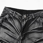 cheap Classic-Men's Comfort Waist Tactical Cargo Cargo Shorts Shorts Casual Shorts Multi Pocket Flap Pocket Camouflage Knee Length Outdoor Streetwear Daily Wear Fashion Streetwear Black Purple Inelastic