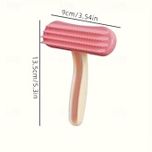 abordables Cuidado del cabello-3 peines de silicona para conejos, peines para mascotas pequeñas, peines para pelo de gato, cepillos para pelo de cobaya, herramienta de limpieza y cuidado del pelo, recortador de belleza, peine para