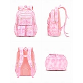 baratos Mochilas para Crianças e Adolescentes-Mochila Rosa para Meninas do Ensino Fundamental Mochila Fofa de Princesa com Armazenamento Multi-Compartimento e Design de Grande Capacidade para Volta às Aulas