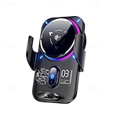 preiswerte Fahrzeughalter-Qi2 25W kabelloses Autoladegerät mit Halbleiterkühlung, magnetischer Schnellkühl-Handyhalterung, automatischer Klemmung und RGB-Beleuchtung, kompatibel mit iPhone 17/16/15/14, Samsung S26 und Android