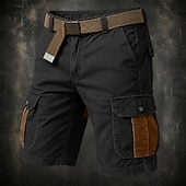 abordables Classique-Homme Shorts cargo Short d'extérieur Short décontracté Shorts de Randonnée Patchwork Multi-poches Jambe Droite Bloc de Couleur Couleur Pleine Portable Évacuation de l'Humidité Court Occasionnel