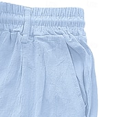 economico Classico-Per uomo Pantaloni di Lino Pantaloni Pantaloni Estivi Pantaloni da Spiaggia Tasca Frontale Gamba Dritta Confezione multipla Semplice Comodità Traspirante Lunghezza intera Quotidiano All'aperto Affari