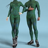 voordelige Koppel- en groepskostuums-Full Body Suit Zentai-Pakken Cosplay kostuum Bodysuits Sexy kostuum Halloween Kinderen Volwassenen Voor heren Dames Jongens Maskerade Feest Prestatie Gemakkelijke Halloween-kostuums Aankleden