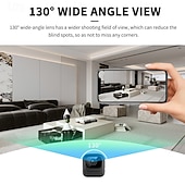 voordelige IP-netwerkcamera's voor binnen-1080p mini beveiligingscamera wifi draadloze binnencamera voor thuis, huisdieren en baby's met app voor weergave op afstand, nachtzicht, bewegingsdetectie, kleine nanny bewakingscamera, kleine
