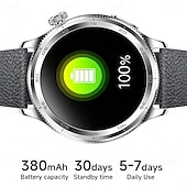 abordables Montres connectées-Montre connectée pour homme (répondre/passer des appels), bracelet d'activité avec écran tactile HD rond de 1,39 pouce, moniteur de fréquence cardiaque et de sommeil SpO2, étanche IP68, montre