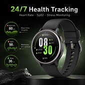 cheap Smartwatch-DR09 Smart Watch for Men Women (Answer/Make Call), 1.27" HD Round Display Fitness Tracker with Heart Rate Sleep Monitor SpO2, 24/7 Health Activity Tracker, IP68 Waterproof for Android iOS