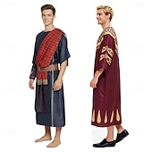 abordables Disfraces de anime-Asiria antigua Mesopotámico Animé Vestido llamativo Trajes De Cosplay Víspera de Todos los Santos Carnaval Rendimiento Comic Con Exposición de anime Disfraz Para Hombre Adulto
