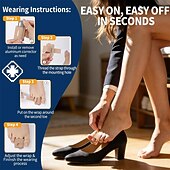 cheap Bunion Corrector-2PCS Toe Straightener, Hammer Toe Corrector for Women &amp; Men, Toe Splint for Broken Toe, Adjustable Toe Wraps with Removable Aluminum, Toe Spacers Support Crooked Toes, Overlapping Toes, Curled Toes