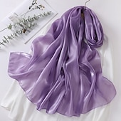 preiswerte Tücher-Damen seidige Schals und Tücher für Abendkleider Damen durchsichtiger weicher Organza-Schal für Brautjungfernhochzeiten formelle Partys