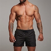 ieftine Pantaloni scurți de baie pentru bărbați-Bărbați Pantaloni scurti de atletism Pantaloni scurți de 3 inch Pantaloni scurți de antrenament Pantaloni scurti Pantaloni scurți de alergare cu căptușeală din plasă Buzunar cu Fermoar Design Elastic