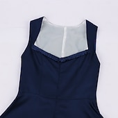 abordables Ensemble Dirndl-Oktoberfest Robe Dirndl Ensemble Dirndl Blouse Dirndl Longueur midi Tablier aspect satiné Femme de ménage Allemand Alpin Patrimoine Prairies Femmes Carnaval Fête de la Bière Tissu de style