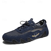 economico Scarpe Casual con Lacci-Scarpe da ginnastica da uomo beige in mesh – scarpe casual traspiranti e leggere, comode calzature da esterno per viaggi, passeggiate e uso quotidiano