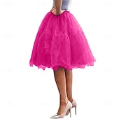 abordables jupon-Jupe à cerceaux Tutu Sous jupe Années 1950 Rétro Vintage Princesse Adulte Femmes Bal de promo Tenue de soirée Cocktail Se déguiser
