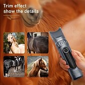 cheap Hair Care-Combination size, adjustable razor size, high power, low noise, lightweight, LCD battery display, rechargeable, suitable for large, medium, and small pets as well as horses, electric grooming clipper