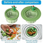 cheap Household Appliances-2 Pack Cactus Kitchen Sink Strainer, Anti-Clogging Drain Filter Basket, Cute Sink Stopper Food Catcher with Easy-Lift Handle, Universal Sink Residue Filter for Kitchen &amp; Bathroom Sinks