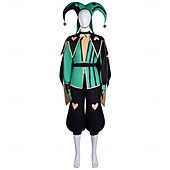 cheap Videogame Costume-Horror Circus Clown Jester Fancy Costume Cosplay  Video Game Costumes for Adults' Men's Halloween Carnival Performance Comic Con Anime Expo