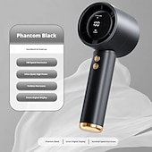 baratos Ventoinhas-Ventilador portátil de mão, mini ventilador com 100 velocidades ajustáveis, ventilador de mão com resfriamento rápido e visor digital, ventilador pessoal recarregável via USB para viagens, uso externo